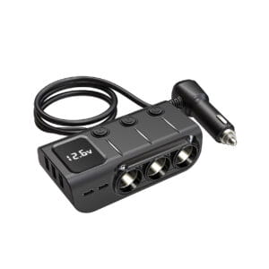 Rozdzielacz gniazda zapalniczki ładowarka samochodowa USB-C PD USB QC 120W