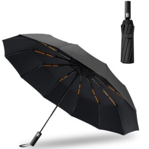 PARASOL WIATROSZCZELNY SKŁADANY PARASOLKA MĘSKA DAMSKA 12 RAMION +POKROWIEC