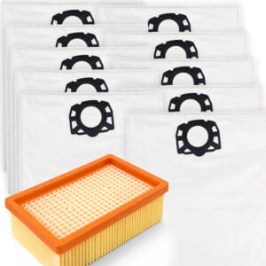 10x WORKI FILTR DO ODKURZACZA KARCHER WD4 WD5 WD6 PREMIUM KWD6 MV4 MV5 MV6
