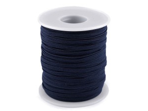 Guma płaska 3 mm ( 1 mb ) Granatowa
