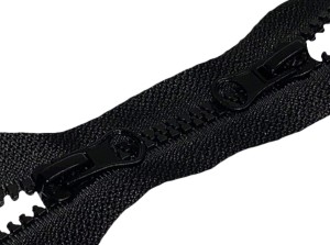 Zamek kostka 5 rozdzielczy dwusuwakowy 70 cm ( CZARNY )