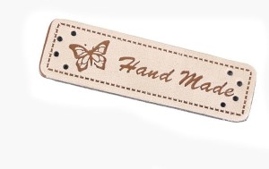 Zawieszka metka skórzana HAND MADE (SOSNA)
