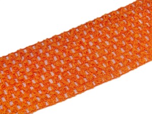 Guma ażurowa TUTU 7 cm ( 1 mb ) POMARAŃCZOWA