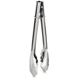 Szczypce kuchenne stalowe 24 cm