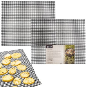 Mata do pieczenia teflonowa czarna 40x33 cm 2 szt.