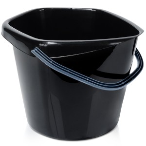 Wiadro plastikowe czarne 14 l