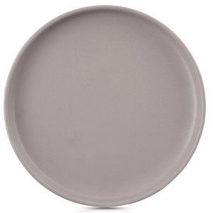 Talerz obiadowy płytki ceramiczny szary SKANDI 26,5 cm