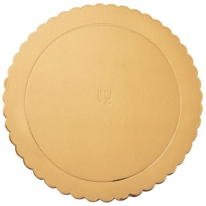 Podkład pod tort, ciasto złoty okrągły 32 cm