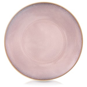 Talerz obiadowy płytki ceramiczny różowy GLAZE 27 cm