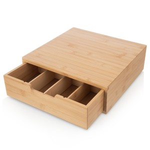 Organizer na kapsułki do kawy bambusowy