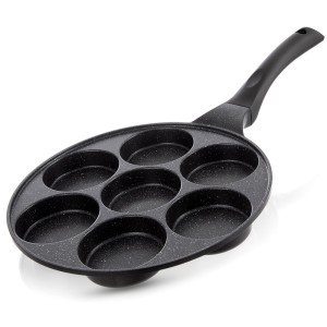 Patelnia do jajek granitowa 7 otworów GRANDE 27 cm