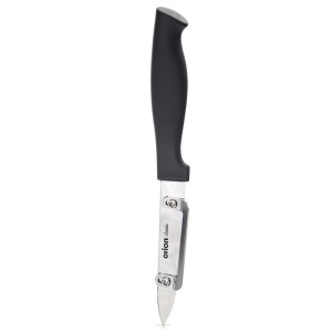 Nóż do obierania obierak do warzyw i owoców pionowy stalowy 19 cm