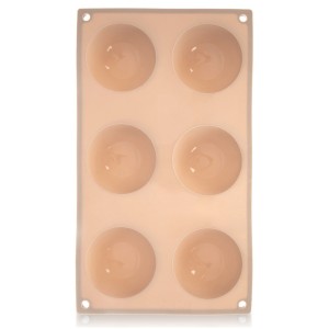 Forma do ciastek silikonowa beżowa półkula 28x16,5 cm