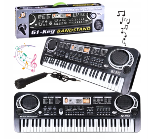 Keyboard dla dziecka pianino elektryczne dla dziecka mikrofon 61 klawiszy