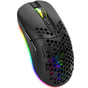 MYSZ BEZPRZEWODOWA MYSZKA GAMINGOWA Cicha Bluetooth 7 PRZYCISKÓW GIER RGB