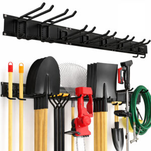Hak Uchwyty Na Narzędzia Rower Łopaty Do Garażu Organizer Wieszak 122,2cm