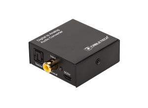 Konwerter Sygnału Audio Cabletech Toslink RCA Coaxial Jack 3,5mm