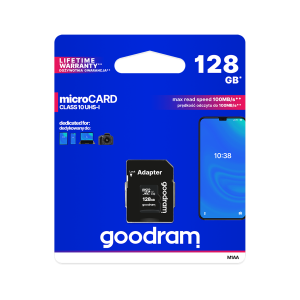 Goodram karta pamięci microSD 128 GB Class 10 UHS-I Adapter SD