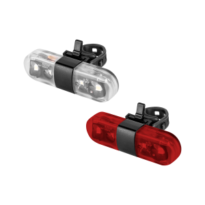 Lampka rowerowa tylna przednia LED USB 2 szt Rebel