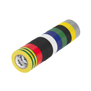 Taśma izolacyjna mix 10 sztuk PVC Rebel 19mm x 9m