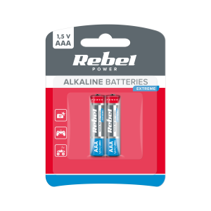 Baterie alkaliczne AAA L3 LR03 2 szt Vipow Extreme