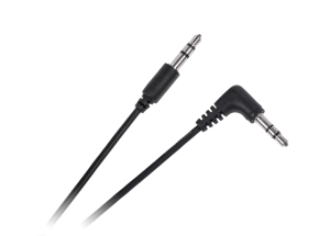 Kabel JACK 3.5 wtyk - JACK 3.5 wtyk 0.5m kątowo-prosty Cabletech standard