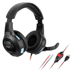 Słuchawki gamingowe dla graczy mikrofon RGB Rebel