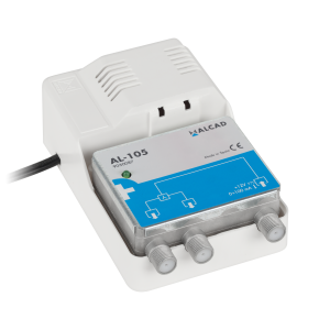 Rozdzielacz antenowy 2 TV 12V rozgałęźnik splitter Alcad AL-105