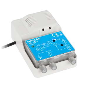 Wzmacniacz antenowy wewnętrzny CATV RP 65 MHz IP20 Alcad AI-133