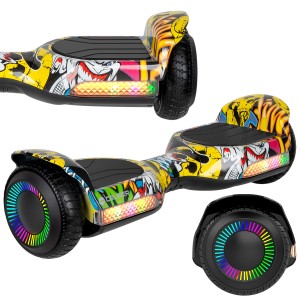 Deskorolka elektryczna Hoverboard deska 6,5" LED Rebel dla dzieci dorosłych