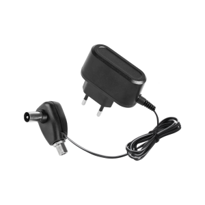 Zasilacz antenowy elektroniczny z gniazdem "F" kabel 1m