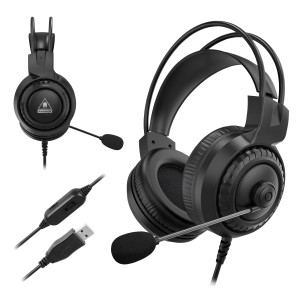 Słuchawki gamingowe nauszne przewodowe USB mikrofon Kruger&Matz GH-10