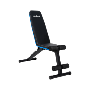 Ławka do ćwiczeń treningowa skośna z blokadą nóg regulowana ławeczka Rebel