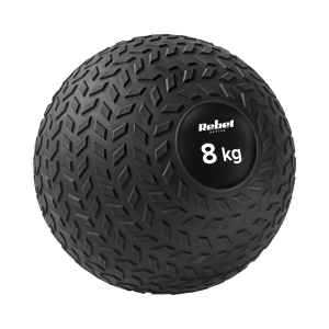 Piłka lekarska mała do ćwiczeń rehabilitacji slam ball 23cm 8kg Rebel