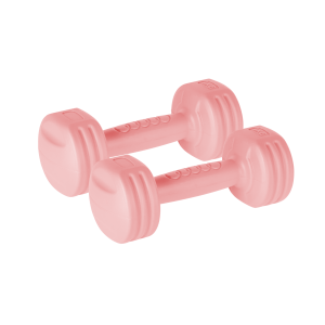 Hantelki bitumiczne hantle 2x1kg zestaw hantli do ćwiczeń REBEL