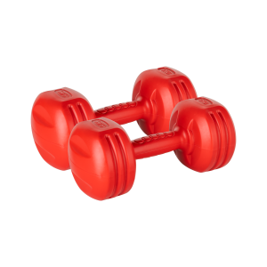 Hantelki bitumiczne hantle 2x3kg zestaw hantli do ćwiczeń REBEL