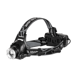 Akumulatorowa latarka czołowa 10W zoom aluminium Rebel 300 lm zasięg 200 m