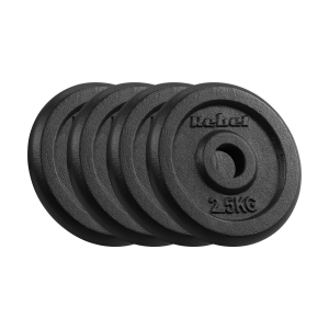Obciążenie żeliwne zestaw 4x2.5kg 10kg otwór 31mm talerz klasyczny Rebel