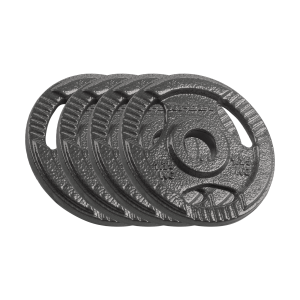 Obciążenie żeliwne zestaw 4x1.25kg 6kg otwór 31mm talerz z uchwytami Rebel