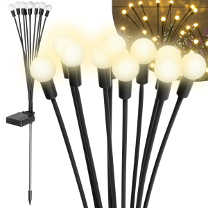 Lampki solarne LED ogrodowe ozdobne kulki wbijane drzewko Rebel