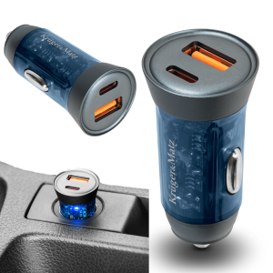 Szybka ładowarka samochodowa 30W  USB C do zapalniczki 12-24V QC PD mocna
