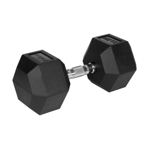 Hantel żeliwny gumowany sztangielka hantla HEX 22,5 kg Rebel hexagonalne
