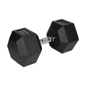 Hantel żeliwny gumowany sztangielka hantla HEX 32,5 kg Rebel hexagonalne