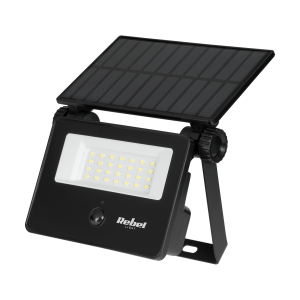 Lampa solarna ogrodowa naświetlacz z czujnikiem zmierzchu i ruchu Rebel 6W