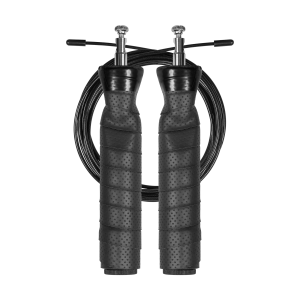 Skakanka bokserska z gumową rączką z obciążeniem 2x100g i metalowym łożyskiem 3m regulowana Rebel