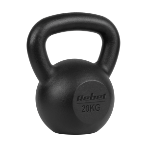 Kettlebell żeliwny 20kg kettle hantel obciążenie odważnik do ćwiczeń Rebel