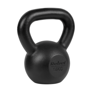 Kettlebell żeliwny 14kg kettle hantel obciążenie odważnik do ćwiczeń Rebel