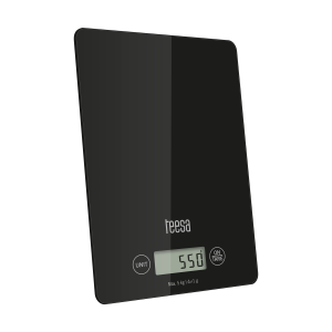 Waga kuchenna elektroniczna szklana domowa czarna Teesa tarowanie 5kg TARA