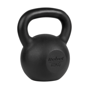 Kettlebell żeliwny 40kg kettle hantel obciążenie odważnik do ćwiczeń Rebel