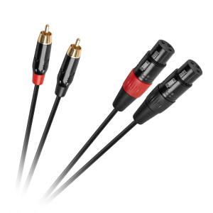 Kabel połączeniowy Cabletech  XLR - 2RCA  1m